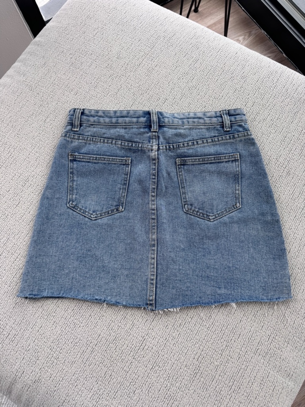 Casual Blue Denim Mini Skirt - Picture 7 of 8